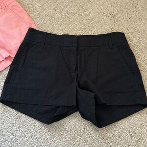 J. Crew Black Chino Shorts VGUC Sz 0